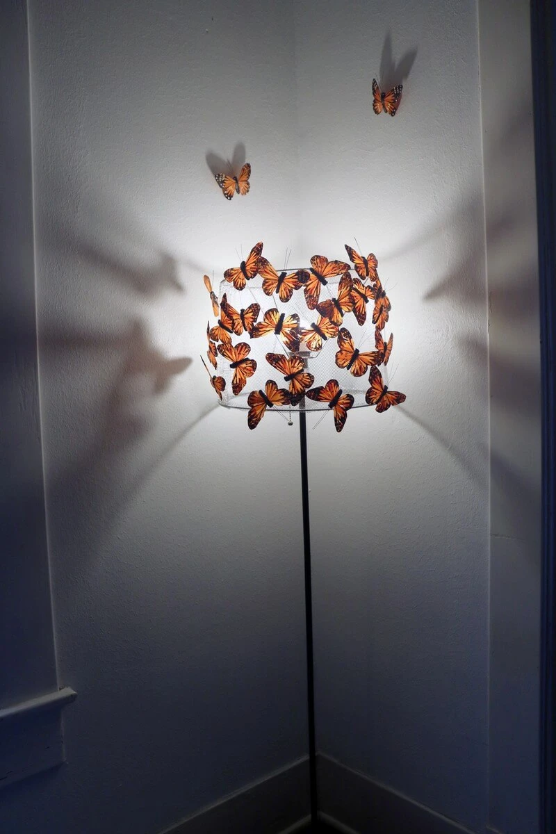 Create a beautiful butterflies lampshade with Wire Mesh